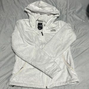 North face white hood jacket